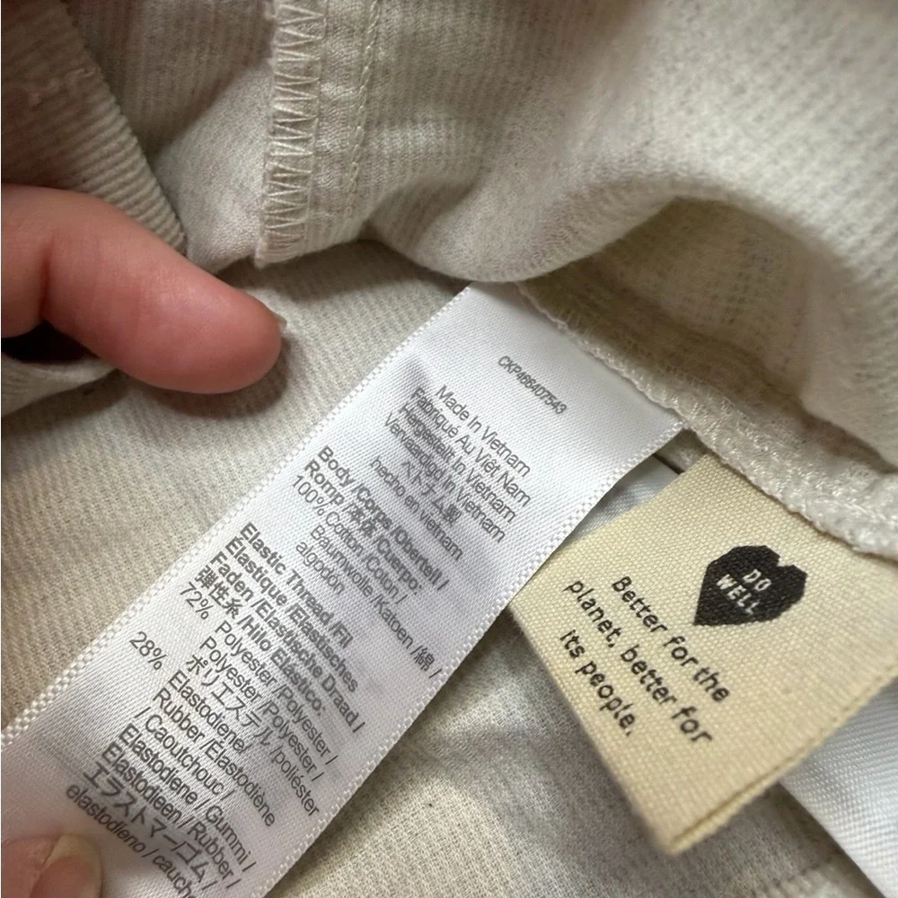🤍 Madewell Cream Corduroy Sweetheart Smocked Top Size‎ 10 Puff Sleeve 🤍